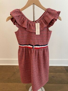 Janie and Jack Red, White and Blue Plaid Dress - NWT